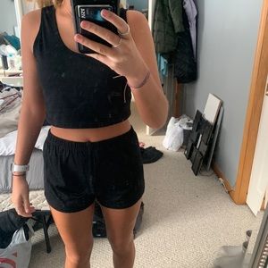 Matching black tank or short set!